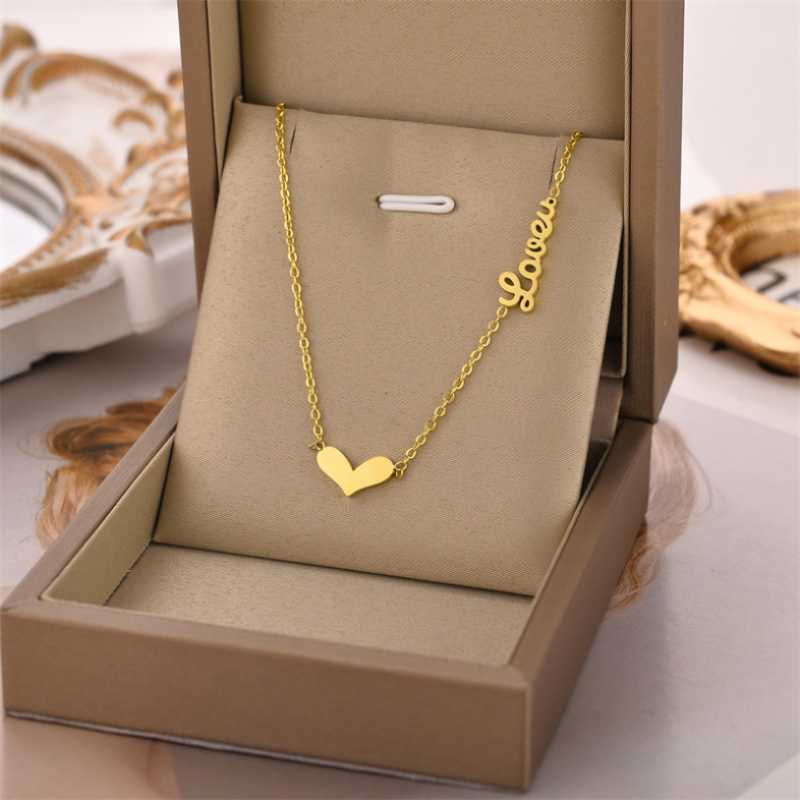 Pendant Necklaces Stainless Steel Fashion Upscale Jewelry Cute Lovers Love Heart Shape Charms Chain Choker Pendants For WomenPendant
Pendant Necklaces Stainless Steel Fashion Upscale Jewelry Cute Lovers Love Heart Shape Charms Chain Choker Pendants For WomenPendant