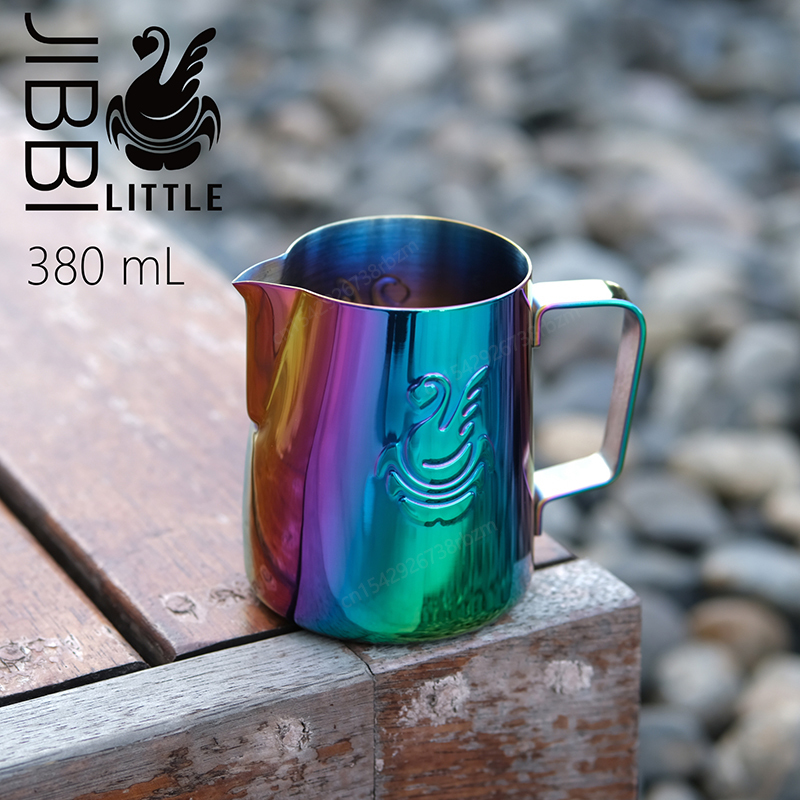 JIBBI Milk Steaming Frothing Pitcher Stainless Steel Non-Stick Jug Pull Flower Cup Perfect for Coffee Cappuccino Latte 380 220509
JIBBI Milk Steaming Frothing Pitcher Stainless Steel Non-Stick Jug Pull Flower Cup Perfect for Coffee Cappuccino Latte 380 220509