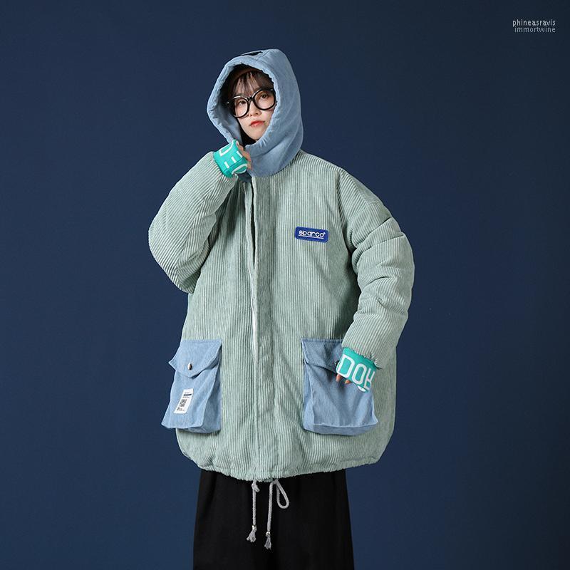 Men's Down & Parkas Retro Corduroy Jacket Men Contrast Patchwork Hooded Casual Couple Thicken Zipper Kurtka Zimowa Winter Coat DE50MMF Phin2, Grey
Men's Down & Parkas Retro Corduroy Jacket Men Contrast Patchwork Hooded Casual Couple Thicken Zipper Kurtka Zimowa Winter Coat DE50MMF Phin2, Grey