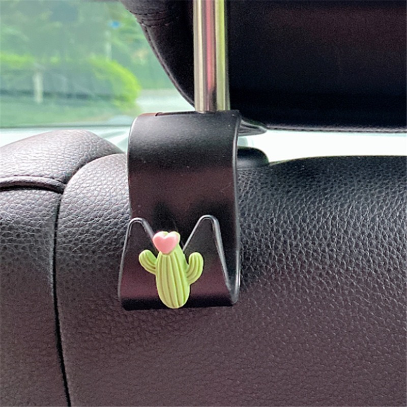 Car Seat Hook Cartoon Animal Diamond Hooks Decorative Style Storage Holder Organizer Auto Interior Ornaments Car Accessories