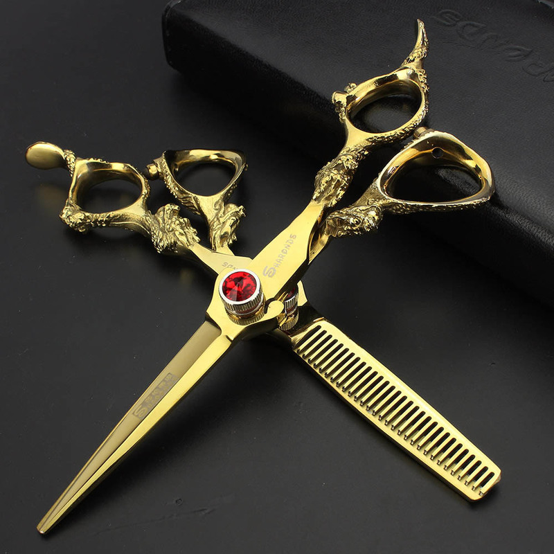 Professional Hairdressing Scissors Sharonds 5.5/6/7/7.5/8 Inch Barbershop Japan 440c Tools Shaver 220317