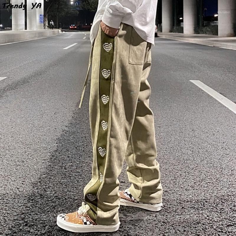 Hip Hop Suede Love Embroidered Letters Casual Pants Mens Straight Color Block Drawstring Loose Trousers High Street Track Men's, Army green
Hip Hop Suede Love Embroidered Letters Casual Pants Mens Straight Color Block Drawstring Loose Trousers High Street Track Men's, Army green