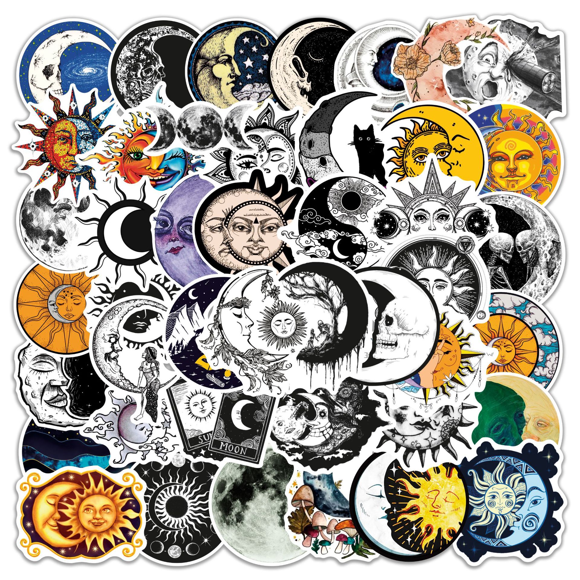 50Pcs Cool Witch Moon Gothic Cartoon Stickers Aesthetic Art Decals Scrapbook Laptop Guitar Phone Graffiti Sticker Kids Toy, Multi colors
50Pcs Cool Witch Moon Gothic Cartoon Stickers Aesthetic Art Decals Scrapbook Laptop Guitar Phone Graffiti Sticker Kids Toy, Multi colors