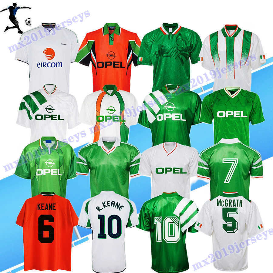 top 2002 1994 KEANE retro soccer jersey 1990 1992 1996 1997 02 03 IreLAnDs Away classic vintage Irish McGRATH Duff STAUNTON HOUGHTON McATEER, 1990 home jersey 
top 2002 1994 KEANE retro soccer jersey 1990 1992 1996 1997 02 03 IreLAnDs Away classic vintage Irish McGRATH Duff STAUNTON HOUGHTON McATEER, 1990 home jersey