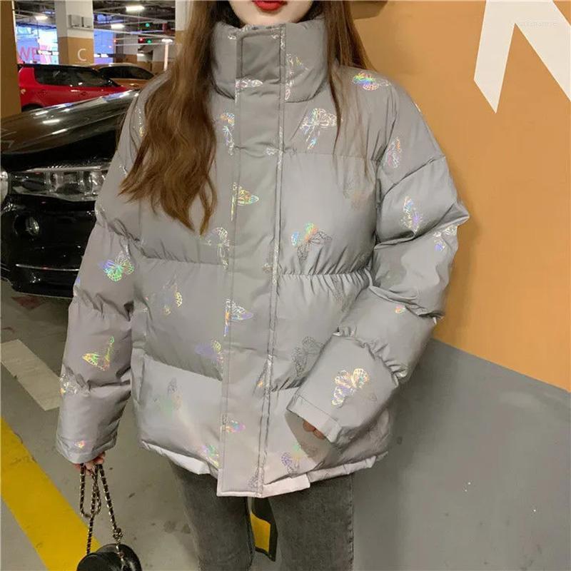 Women' Down & Parkas Winter Overcoat Reflective Cotton Jacket Luminous Casual Coat Thick Streetwear Loose Glowing Parka Padded Outwear Puff, Black
Women' Down & Parkas Winter Overcoat Reflective Cotton Jacket Luminous Casual Coat Thick Streetwear Loose Glowing Parka Padded Outwear Puff, Black