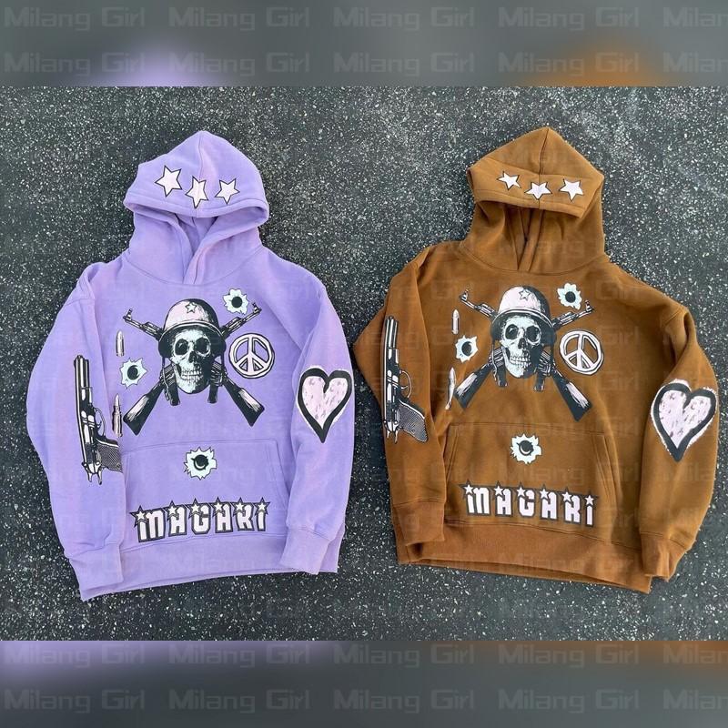 Men's Hoodies & Sweatshirts Hip Hop Skull Graphic Print Gothic Hoodie Men Women Young Harajuku Punk Pullover Oversized Y2k Man Jacket EmoMen, Lavender
Men's Hoodies & Sweatshirts Hip Hop Skull Graphic Print Gothic Hoodie Men Women Young Harajuku Punk Pullover Oversized Y2k Man Jacket EmoMen, Lavender