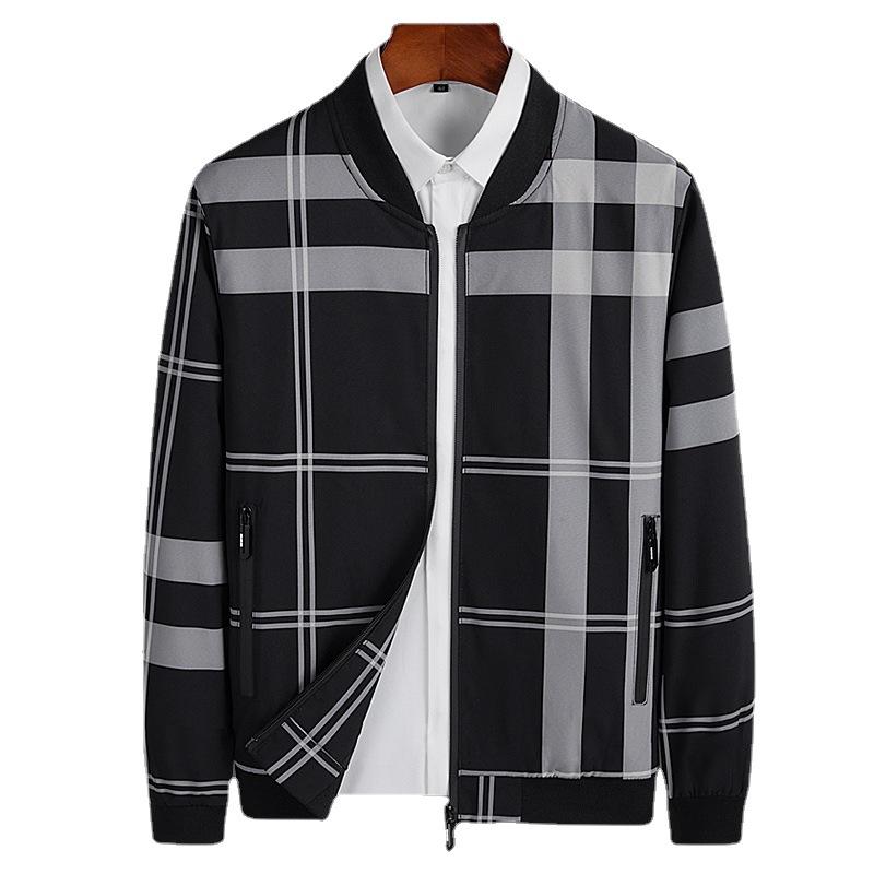 Men's Jackets Autumn Men Jacket Baseball Collar Business Slim Casual Outerwear Plaid Trend Zipper Coats Work Clothes Tops, 01
Men's Jackets Autumn Men Jacket Baseball Collar Business Slim Casual Outerwear Plaid Trend Zipper Coats Work Clothes Tops, 01