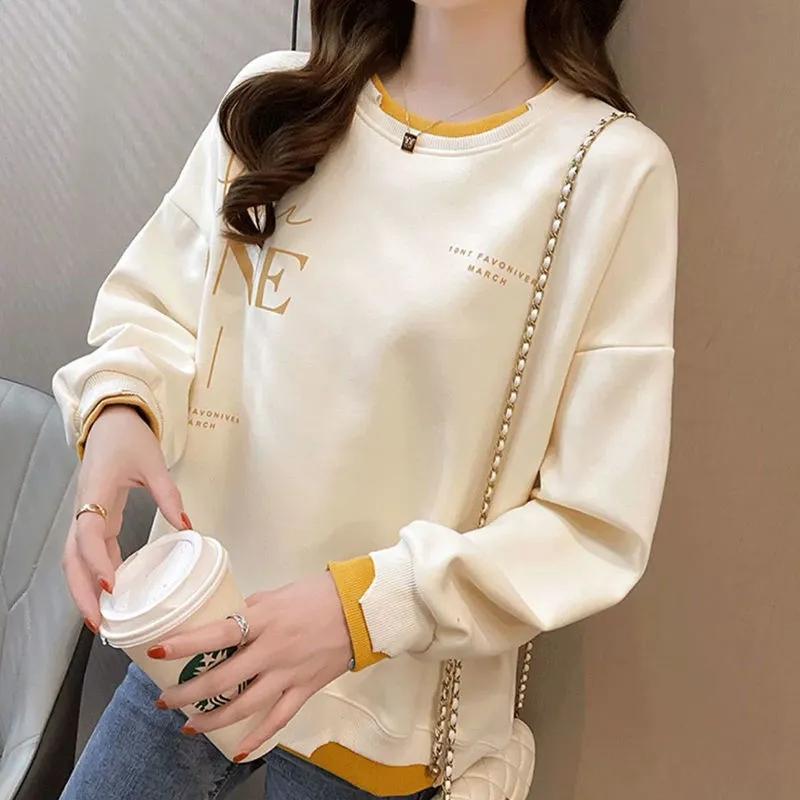 Women's Hoodies & Sweatshirts Ladies Plus Velvet Thicken Sweatshirt 2022 Korean Fashion Loose Autumn Winter Fake Two All-Match Explosion Fem, Grey 01
Women's Hoodies & Sweatshirts Ladies Plus Velvet Thicken Sweatshirt 2022 Korean Fashion Loose Autumn Winter Fake Two All-Match Explosion Fem, Grey 01