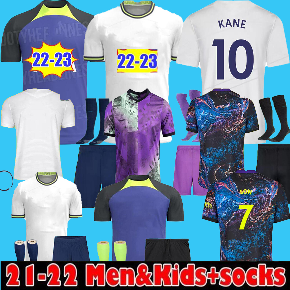 21 22 23 KANE SON KULUSEVSKI Soccer Jerseys HOJBJERG colorful Away 2021 2022 2023 LUCAS DELE Third 3rd Totten Football kit shirt BRYAN purple tops Men kids KIT set, Multi
21 22 23 KANE SON KULUSEVSKI Soccer Jerseys HOJBJERG colorful Away 2021 2022 2023 LUCAS DELE Third 3rd Totten Football kit shirt BRYAN purple tops Men kids KIT set, Multi