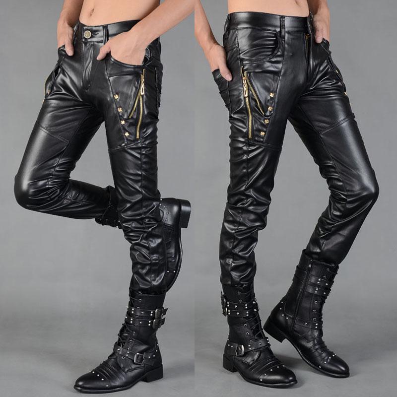 Men's Pants Motorcycle Faux Leather Men Black Fashion PU Male Trousers Street Brand Designer Soft Casual Stretch Men's PantsMen's, Pants 3
Men's Pants Motorcycle Faux Leather Men Black Fashion PU Male Trousers Street Brand Designer Soft Casual Stretch Men's PantsMen's, Pants 3