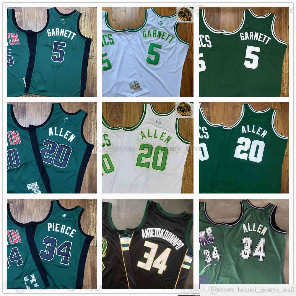 Real Stitched Retro Basketball Jerseys 5 Kevin 20 Ray Garnett Allen 34 Paul Giannis Pierce Antetokounmpo Jersey Authentic Embroidery Quality
Real Stitched Retro Basketball Jerseys 5 Kevin 20 Ray Garnett Allen 34 Paul Giannis Pierce Antetokounmpo Jersey Authentic Embroidery Quality