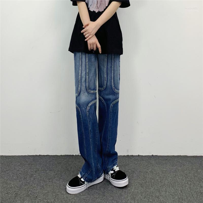 Men' Jeans Gradient Topline Straight Fit And Women' Hip Hop Y2k Pants Streetwear High Quality Workwear Men SplicedMen' Heat22, Blue
Men' Jeans Gradient Topline Straight Fit And Women' Hip Hop Y2k Pants Streetwear High Quality Workwear Men SplicedMen' Heat22, Blue