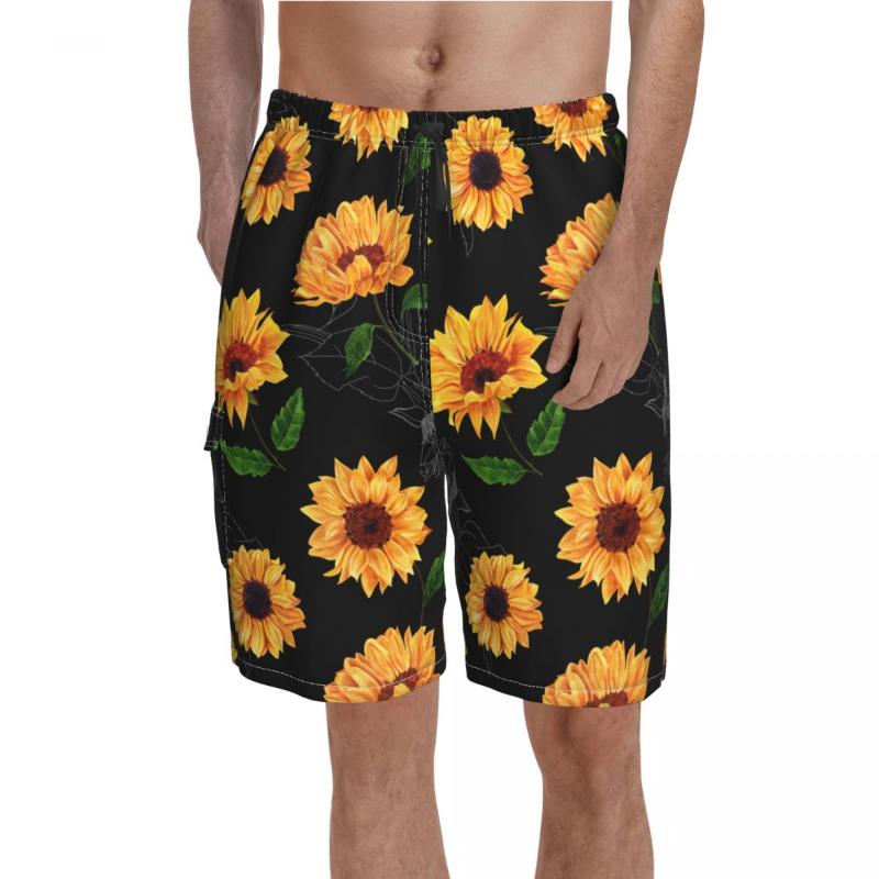 Men's Shorts Watercolor Sunflower Board Yellow Flower Print Males Comfortable Beach Short Pants Printed Plus Size Swimming TrunksMen's, 15
Men's Shorts Watercolor Sunflower Board Yellow Flower Print Males Comfortable Beach Short Pants Printed Plus Size Swimming TrunksMen's, 15