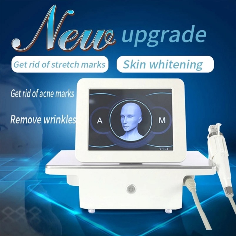 Portable Acne Scars Stretch Marks Removal Fractional RF Microneedling Radio Frequency Skin Tightening Machine