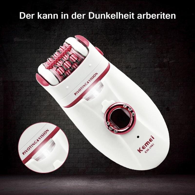 3in1 women epilator electric female face hair removal lady shaver bikini trimmer body depilatory leg rechargeable depilation 220323