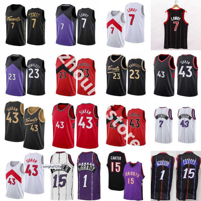 Kyle 7 Lowry Fred 23 VanVleet Pascal 43 Siakam Basketball Jersey Tracy 1 McGrady Vince 15 Carter Retro Shirt''nba''jersey, 10
Kyle 7 Lowry Fred 23 VanVleet Pascal 43 Siakam Basketball Jersey Tracy 1 McGrady Vince 15 Carter Retro Shirt''nba''jersey, 10