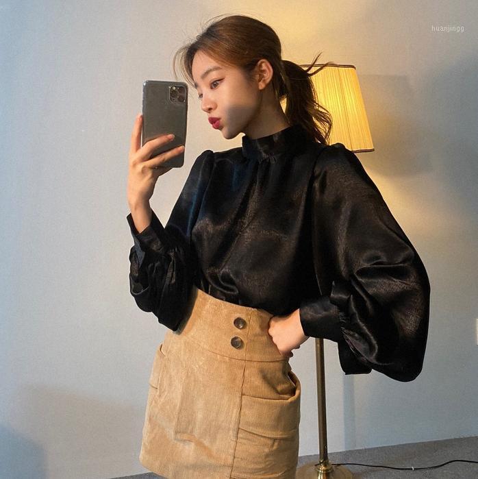 Autumn Fashion Women's Sleek Top Lantern Sleeve Pure Color Korean Shirt Office Ladies Slim Blusas Spring Elegant Blouses & Shirts, Brown
Autumn Fashion Women's Sleek Top Lantern Sleeve Pure Color Korean Shirt Office Ladies Slim Blusas Spring Elegant Blouses & Shirts, Brown