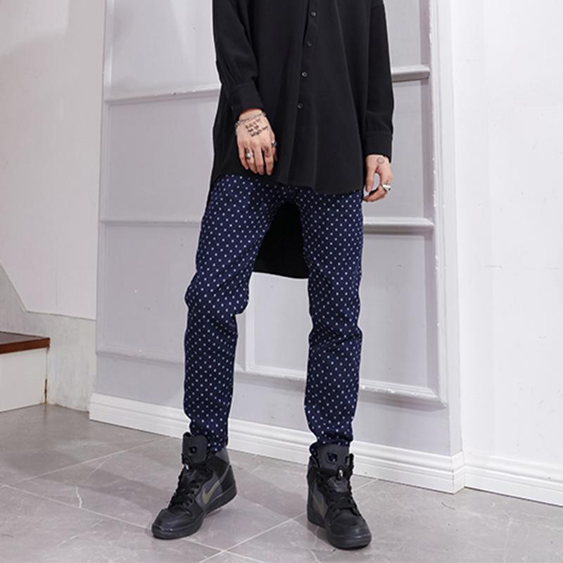 Men's Jeans And Autumn Spring Blue Wavelet Slim Fit All Kinds Of Micro Performance Clothes Stage Decoration Large Leisure
Men's Jeans And Autumn Spring Blue Wavelet Slim Fit All Kinds Of Micro Performance Clothes Stage Decoration Large Leisure