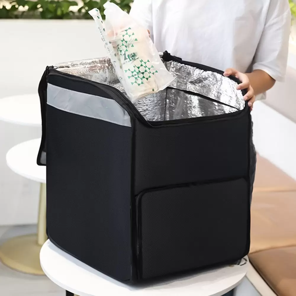 Professional Bags 48 L Takeaway Backpack Type Insulation Delivery Pack Pizza Ice Bag Food Refrigerated Box Insulated Package Waterproof Suit