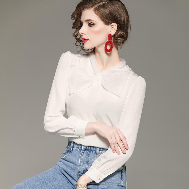 Women' Blouses & Shirts Womens Tops And Spring Summer Long Sleeve Elegant Streetwear Chiffon White Office Ladies Blouse LWL1683
Women' Blouses & Shirts Womens Tops And Spring Summer Long Sleeve Elegant Streetwear Chiffon White Office Ladies Blouse LWL1683
