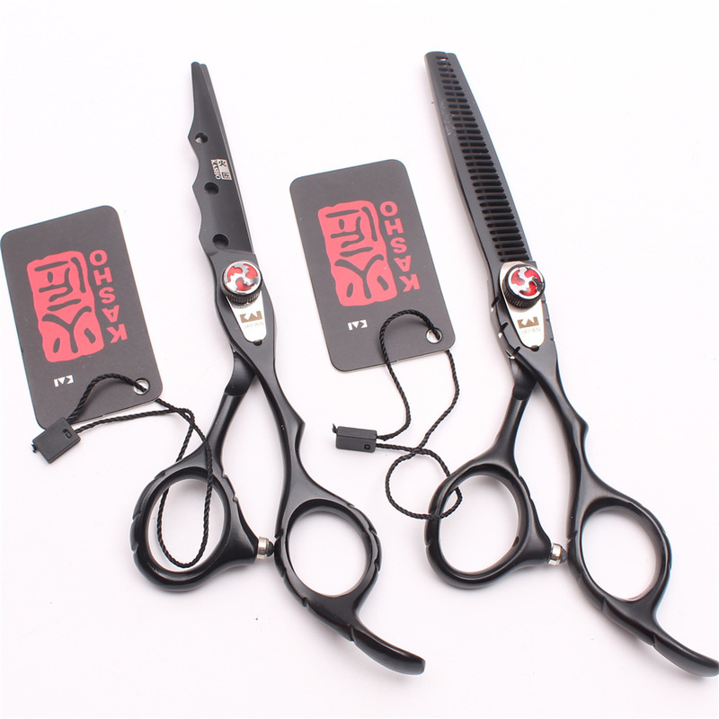 Professional 6 inch Hair Scissors dressing Barber scissors Straight Thinning Cutting Tool 220317