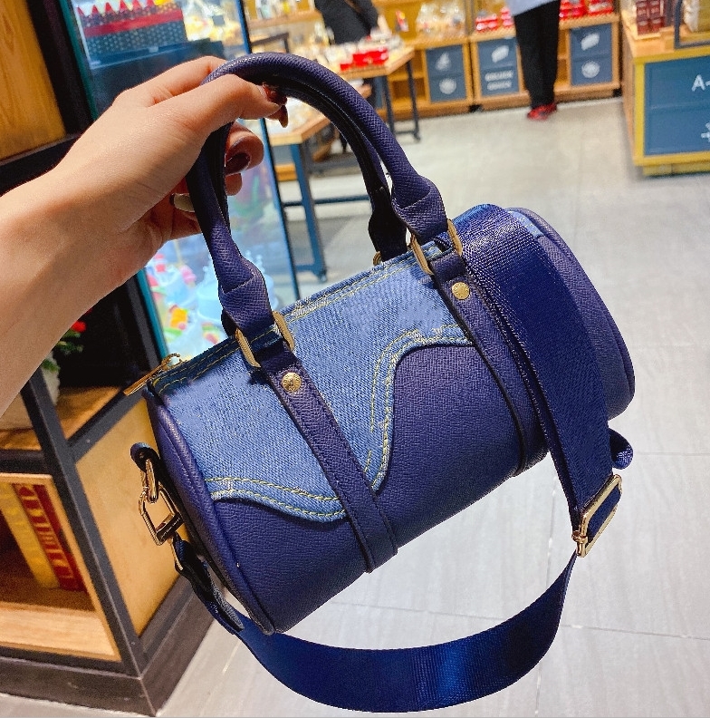 Printed Shoulder Pillow Bag Retiro Flower Handbag Classic Denim Paneled Leather Crossbody Back Bags Ladies Denim Canvas Package Fashion Zipper Pocket Flap Wallet, Blue
Printed Shoulder Pillow Bag Retiro Flower Handbag Classic Denim Paneled Leather Crossbody Back Bags Ladies Denim Canvas Package Fashion Zipper Pocket Flap Wallet, Blue