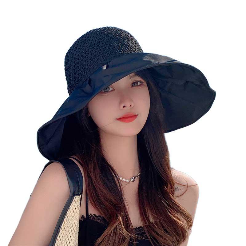 Wide Brim Hats Bow Ladies Beach Cap Knitted Ruffled Sun Hat For Women Summer Fisherman Double Physical Visor Basin Big Bucket HatWide, Black
Wide Brim Hats Bow Ladies Beach Cap Knitted Ruffled Sun Hat For Women Summer Fisherman Double Physical Visor Basin Big Bucket HatWide, Black