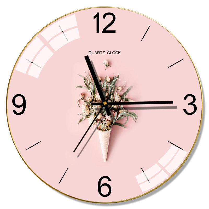 Large Glass Wall Clock Modern Design Kitchen Clock Living Room Creative Nordic Silent Bedroom Clocks Wall Home Decor Klok