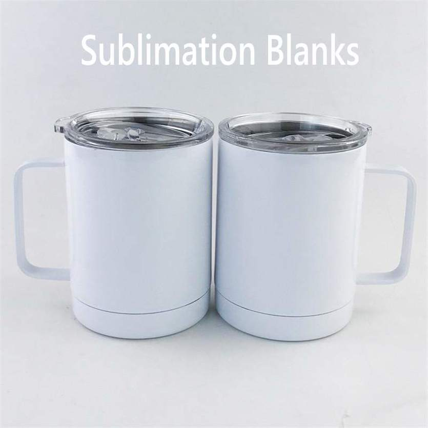 10oz Blank Sublimation Wine Tumbler with Handle Stainless Steel Insulated Coffee Cups Double Wall Vacuum Car Cup Portable Travel Mug FY4374, White
10oz Blank Sublimation Wine Tumbler with Handle Stainless Steel Insulated Coffee Cups Double Wall Vacuum Car Cup Portable Travel Mug FY4374, White
