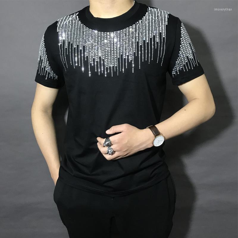 Men's T-Shirts Tee Shirt Homme Diamond Tassel High Quality Summer Slim Fit Social Club Outfits T Men Short Sleeve Streetwear MenMen's Imon22, Black
Men's T-Shirts Tee Shirt Homme Diamond Tassel High Quality Summer Slim Fit Social Club Outfits T Men Short Sleeve Streetwear MenMen's Imon22, Black