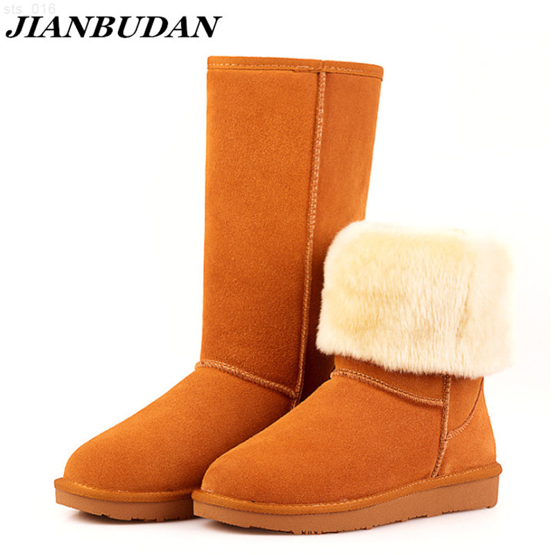 Genuine Leather Women's Winter High boots High-quality Cowhide Snow Boots 2022 New design Plush Fur Flat bottom warm bootsT220718, Gray
Genuine Leather Women's Winter High boots High-quality Cowhide Snow Boots 2022 New design Plush Fur Flat bottom warm bootsT220718, Gray