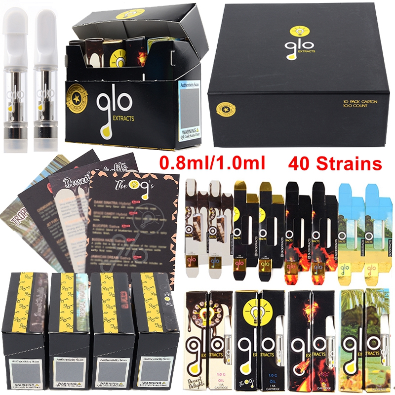 USA Stock New Package 2022 Glo Extracts Atomizers Vape Cartridges Packaging Oil Vapes Carts 0.8ml 1ml Oil Glass Tank 510 Thread Ceramice Coil Magnetic Display Box
USA Stock New Package 2022 Glo Extracts Atomizers Vape Cartridges Packaging Oil Vapes Carts 0.8ml 1ml Oil Glass Tank 510 Thread Ceramice Coil Magnetic Display Box