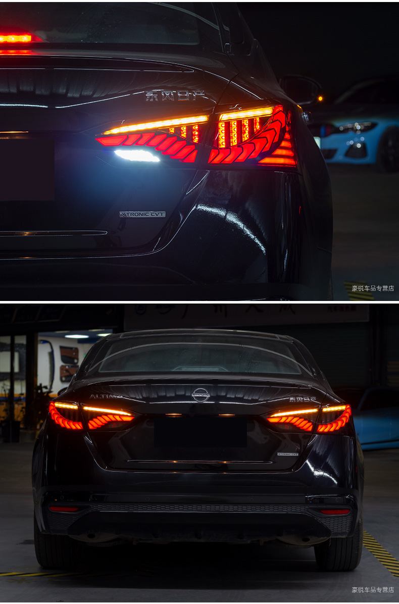 All LED Taillights For Teana LED Tail Light 19-21 Altima Dragon Scale Dynamic Turn Signal Rear Fog Reverse Lamp
