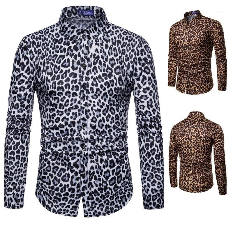 Men' Casual Shirts Sexy Leopard Print Shirt, Male Print, Club Party Party, Prom, Man' Long Hawaiian Shirt, White casual shirts. 
Men' Casual Shirts Sexy Leopard Print Shirt, Male Print, Club Party Party, Prom, Man' Long Hawaiian Shirt, White casual shirts.