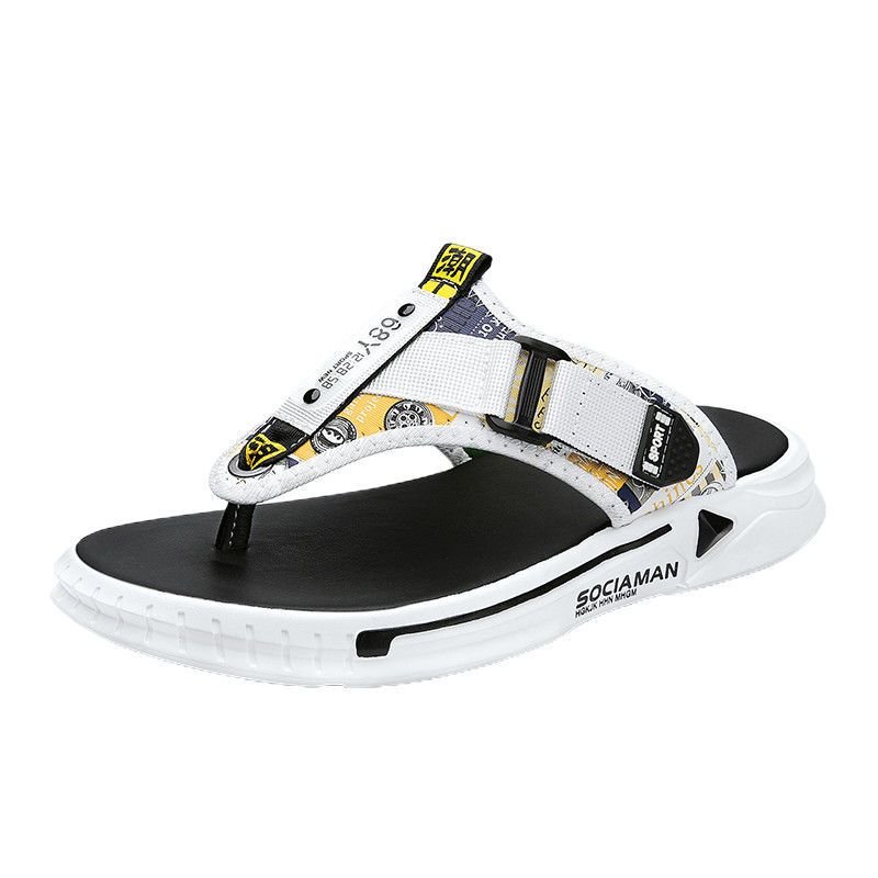 Fashion Slippers Male Summer Explosive Social Youth Personality Comfortable Non-Slip Multi-Functional Leisure Shopping Beach Sandals, White
Fashion Slippers Male Summer Explosive Social Youth Personality Comfortable Non-Slip Multi-Functional Leisure Shopping Beach Sandals, White