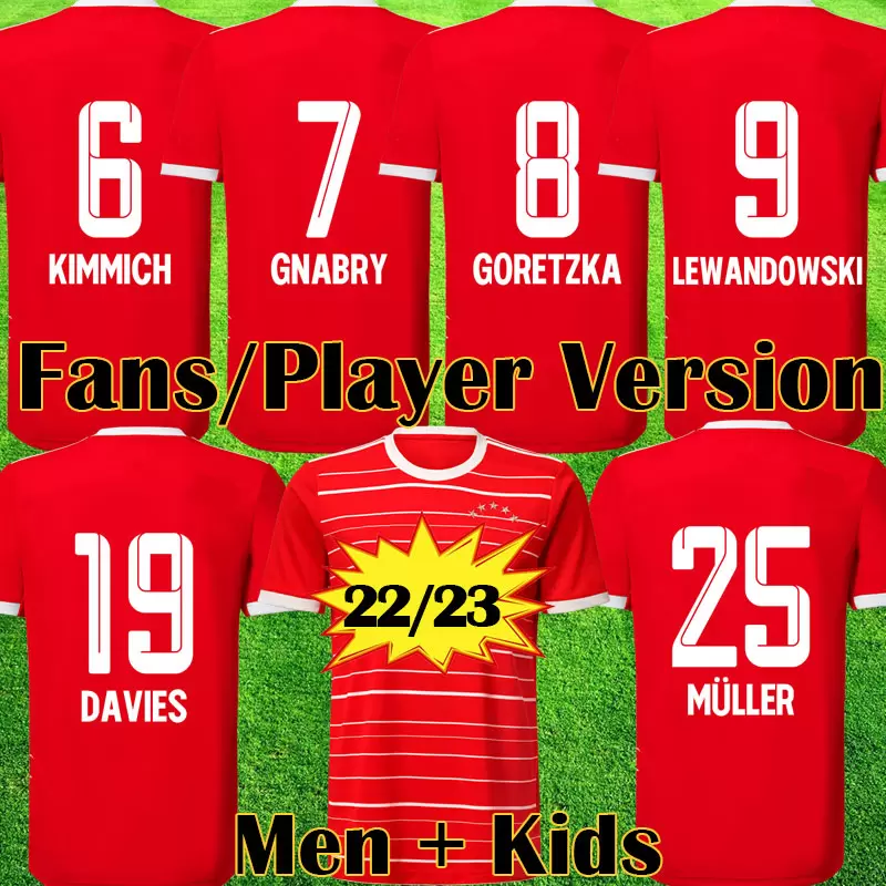22 23 bayern munich DAVIES soccer jersey LEWANDOWSKI GNABRY MULLER KIMMICH munich MUSIALA football shirt Men Kids equipment kit 2021 2022 2023 COMAN 4th tops 111, League third
22 23 bayern munich DAVIES soccer jersey LEWANDOWSKI GNABRY MULLER KIMMICH munich MUSIALA football shirt Men Kids equipment kit 2021 2022 2023 COMAN 4th tops 111, League third