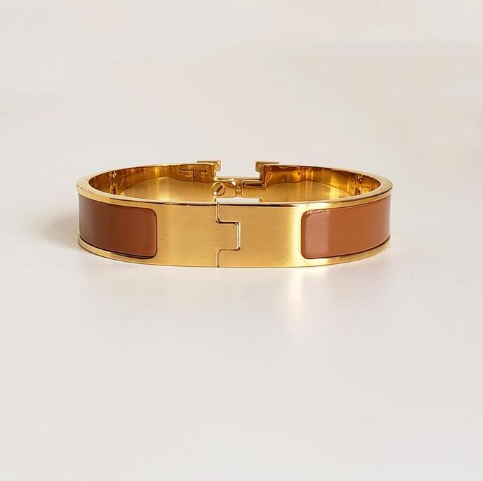 fashion jewelry men women bracelets classics orange high quality design bangle stainless steel gold buckle
