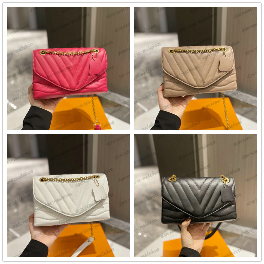 NEW WAVE CHAIN BAG Signature V Shaped Quilting Leather Shoulder Bags Designer Vintage CrossBody Message Bag Luxurys Flap Envelope Tote
NEW WAVE CHAIN BAG Signature V Shaped Quilting Leather Shoulder Bags Designer Vintage CrossBody Message Bag Luxurys Flap Envelope Tote