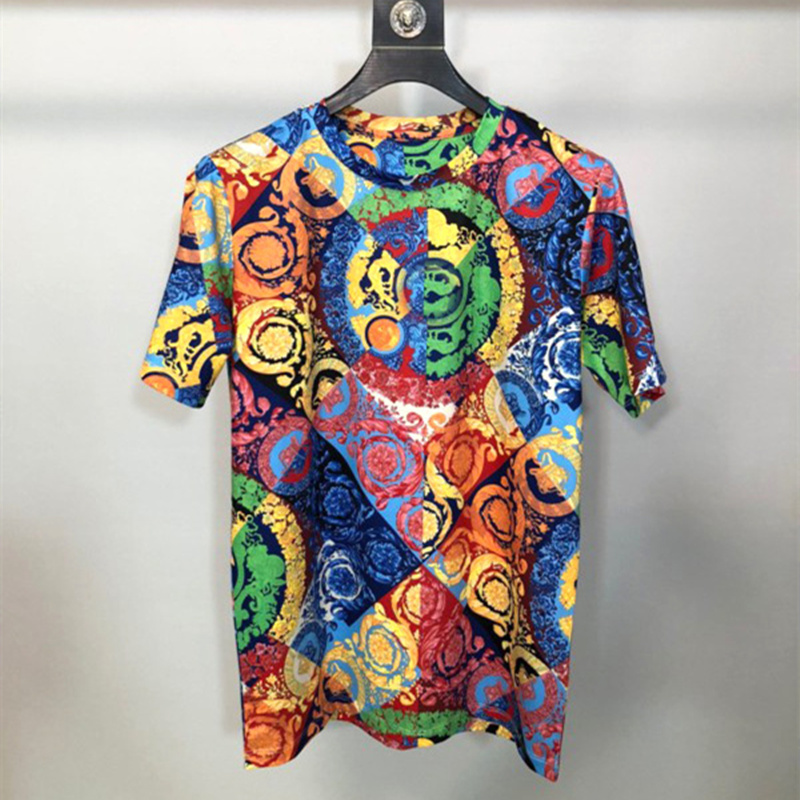 2022 Colorful Floral Print T-shirts Men Clothing Luxury Royal Style Baroque Brand Short Sleeve O Neck Mens Casual Hip Hop Tops, Pic show 10
2022 Colorful Floral Print T-shirts Men Clothing Luxury Royal Style Baroque Brand Short Sleeve O Neck Mens Casual Hip Hop Tops, Pic show 10