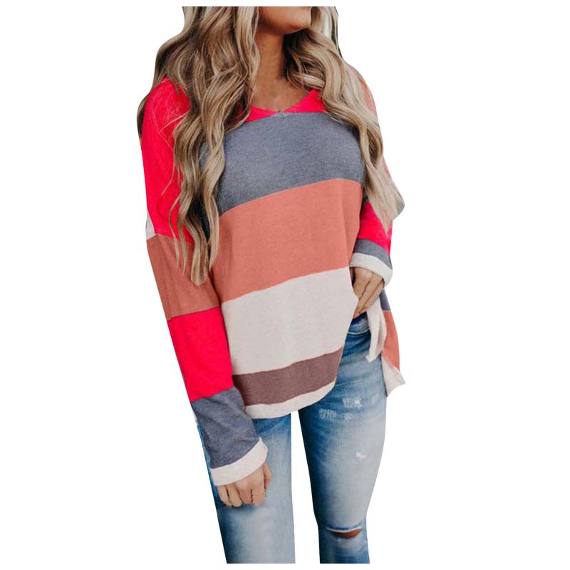Women' Sweaters Women' Stitching V-Neck Long-Sleeved Shirt Sweater Loose Casual T-Shirt TopWomen' Women'sWomen, Pink
Women' Sweaters Women' Stitching V-Neck Long-Sleeved Shirt Sweater Loose Casual T-Shirt TopWomen' Women'sWomen, Pink