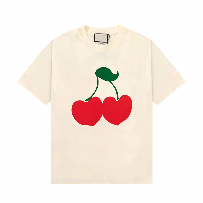 22SS New High End Limited Cartoon Cherry Printed Tee Summer Classic Street T-shirts Breathable Fashion Casual Men Women Youth Solid Color Short Sleeve TJAMMTX28, Beige
22SS New High End Limited Cartoon Cherry Printed Tee Summer Classic Street T-shirts Breathable Fashion Casual Men Women Youth Solid Color Short Sleeve TJAMMTX28, Beige
