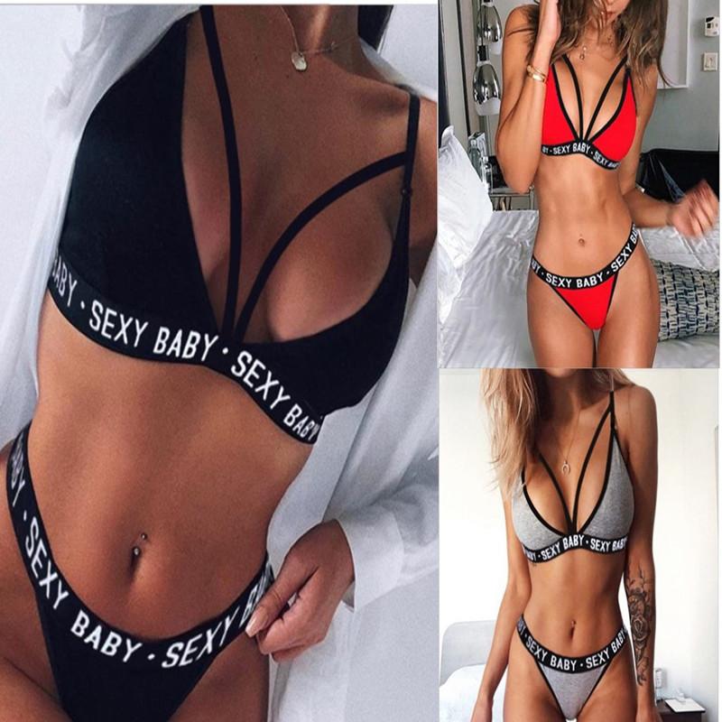 Bras Sets Women's Sexy Sports Lingerie Pajamas Letter Bra And Panties Suits Backless Bikini Set Exotic Erotic Clothes SleepwearBras, Mask
Bras Sets Women's Sexy Sports Lingerie Pajamas Letter Bra And Panties Suits Backless Bikini Set Exotic Erotic Clothes SleepwearBras, Mask