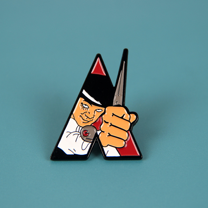Film and television peripheral movie "A Clockwork Orange" Alex knife metal pin accessories, As picture
Film and television peripheral movie "A Clockwork Orange" Alex knife metal pin accessories, As picture