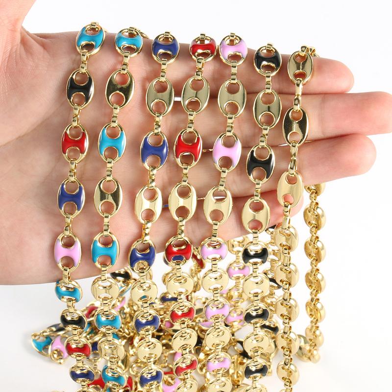 Pendant Necklaces Meter Coffee Bean Copper Chain Colorful Pig Nose Chains Charm For Men Women Fashion Jewelry Necklac Bracelet FindingsPenda
Pendant Necklaces Meter Coffee Bean Copper Chain Colorful Pig Nose Chains Charm For Men Women Fashion Jewelry Necklac Bracelet FindingsPenda