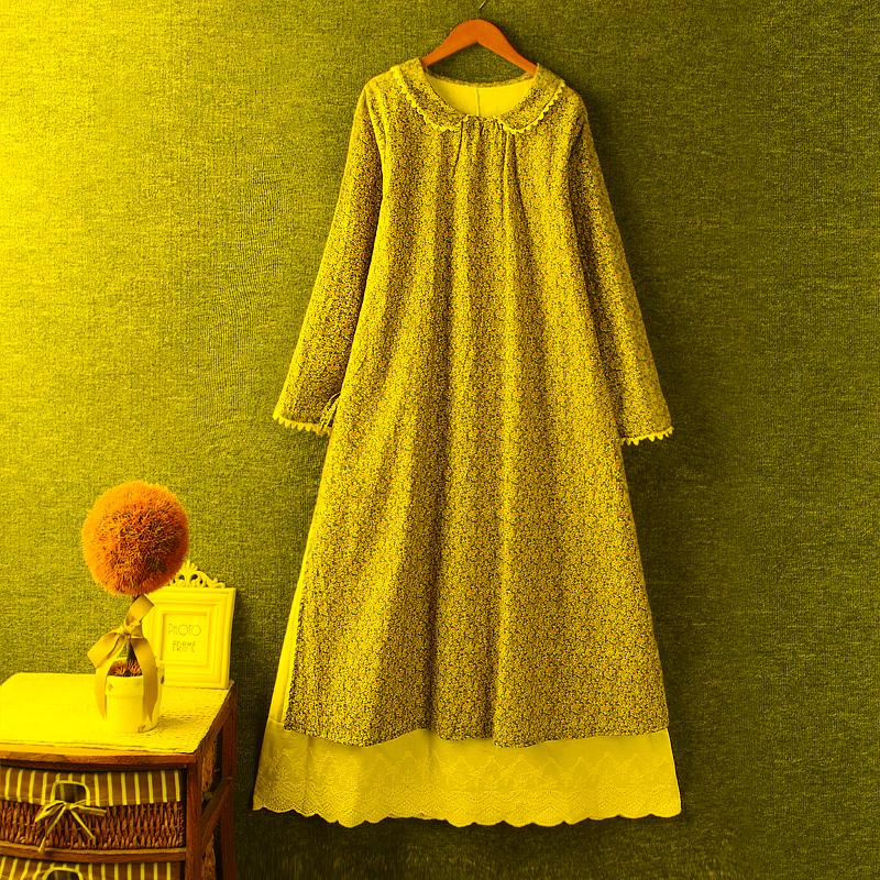 Casual Dresses Autumn Women Sweet Doll Floral Two Long-sleeved Dress Loose Cotton Midi DressCasual
Casual Dresses Autumn Women Sweet Doll Floral Two Long-sleeved Dress Loose Cotton Midi DressCasual