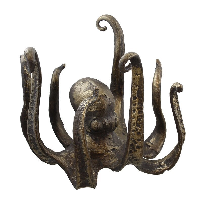 Octopus Mug Holder Tea Cup Holder Large Decorative Resin Octopus Table Topper Statue Desktop Home Decoration Drop 220609