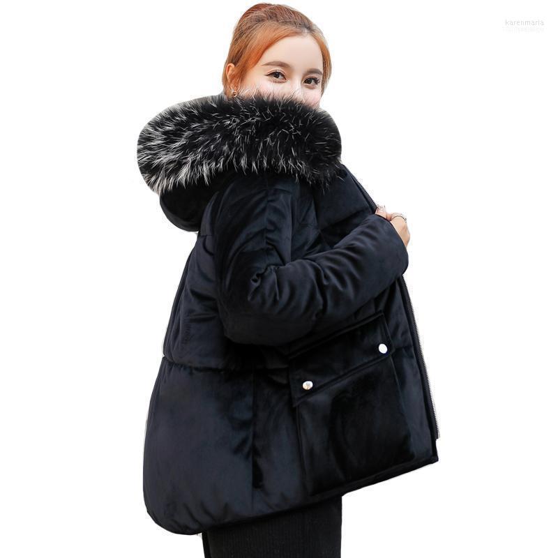 Women's Down & Parkas 2022 Velvet Women Winter Jacket Hooded With Fur Cotton Padded Coat Short Female Two Big Pockets Parka1 Kare22, Dark green
Women's Down & Parkas 2022 Velvet Women Winter Jacket Hooded With Fur Cotton Padded Coat Short Female Two Big Pockets Parka1 Kare22, Dark green