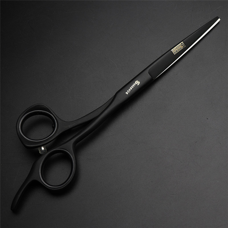 5.5/6.0/6.5/7 Inch Professional Hairdressing Scissors Barber 440C Cutting Hair Salon Shears Black 220317
