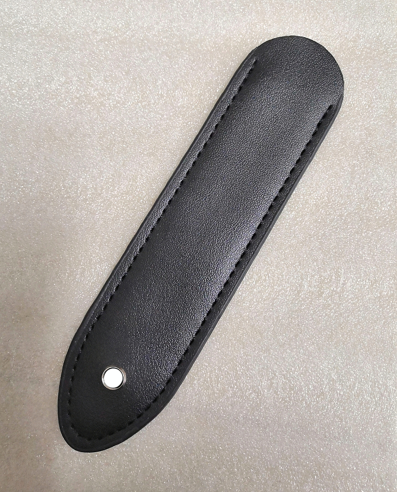 wholesale promotion PU Leather Pen Bag high quality Black pencil case for single pen