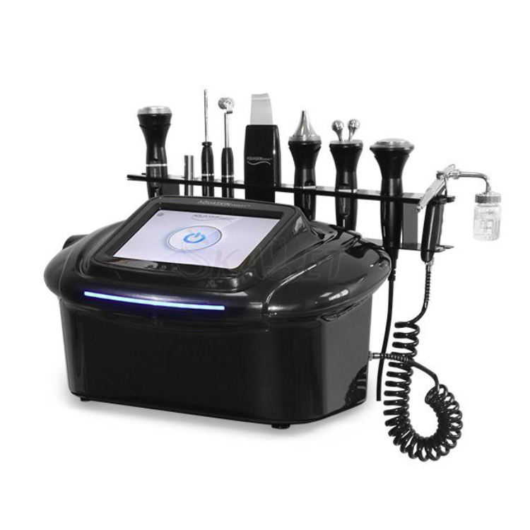 Factory Price Facial Scrub Microcurrent Machines Face Lift Rf Ultrasound Multi-Functional Beauty Equipment Black With CE